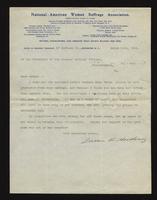 Letter from Susan B. Anthony to WMCP (correspondence),  March 14, 1901<blockquote class="juicy-quote">“She has undertaken a herculean task in that little old town of Greenville.”</blockquote><div class="view-evidence"><a href="https://doctorordoctress.org/islandora/object/islandora:1856/story/islandora:2078" class="btn btn-primary custom-colorbox-load"><span class="glyphicon glyphicon-search"></span> Evidence</a></div>